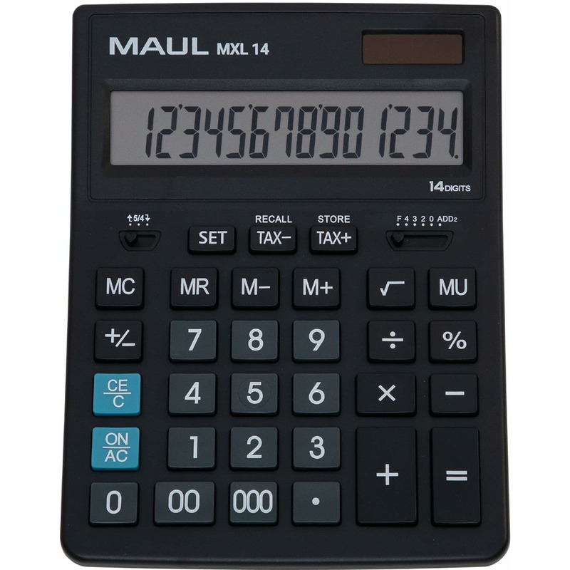 0403202669a7d8d063497.jpeg Kalkulator Maul MXL 14 czarny - obrazek 1