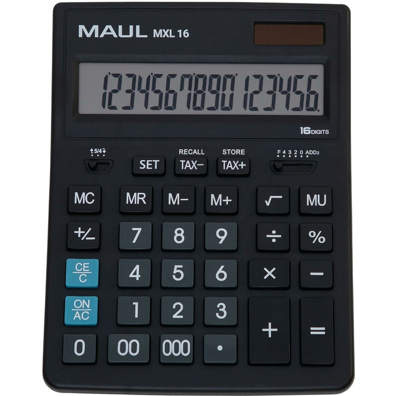 0403202669a7d8d0dd1b7.jpeg Kalkulator Maul MXL 16 czarny - obrazek 1
