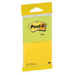 Karteczki Post-it 76x63.5mm (6720-YG) żółto-zielone (2x75)