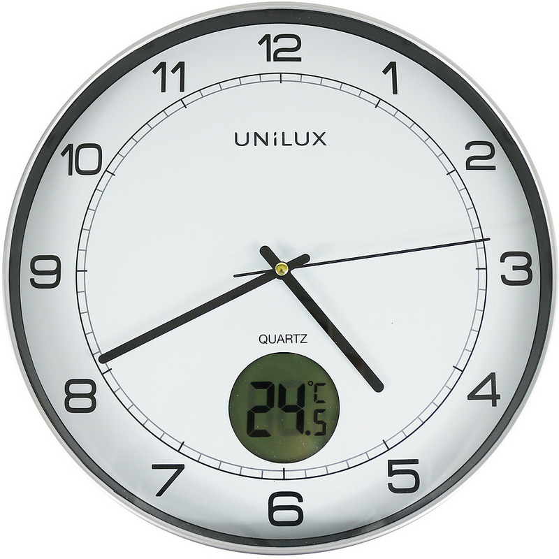 0403202669a7d94a332d4.jpeg Zegar Unilux Tempus 30.5cm szary - obrazek 1