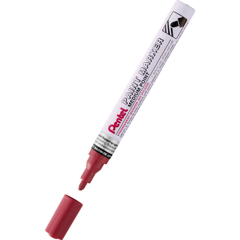 0403202669a7d9b1302c0.jpeg Marker olejowy Pentel MMP10 perłowy czerwony - obrazek 1
