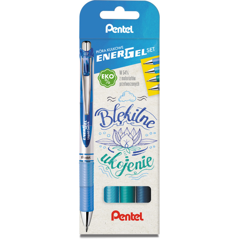 0403202669a7d9e31424b.jpeg Pióra kulkowe Pentel EnerGel BL77 Błękitne ukojenie (4) - obrazek 1
