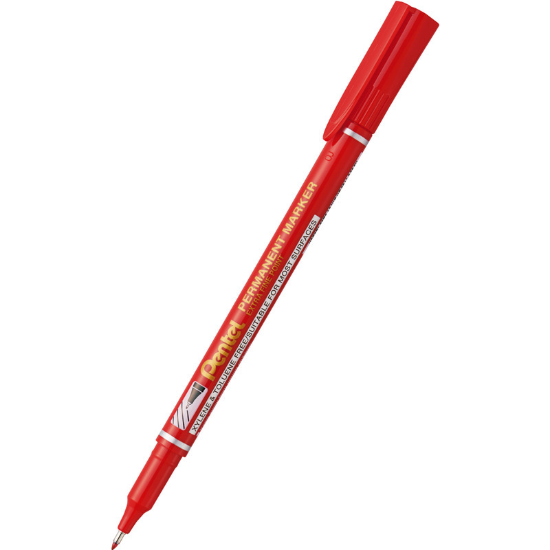 0403202669a7d9ea4a90b.jpeg Marker permanentny Pentel NF450 czerwony - obrazek 1