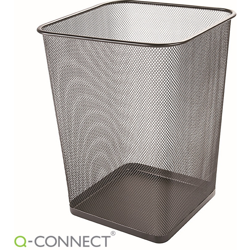 0403202669a7dadacc4e9.jpeg Kosz na śmieci Q-Connect 18L metalowy czarny - obrazek 1