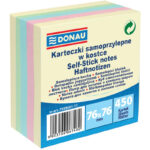 Karteczki Donau 76x76mm mix kolorów (450)