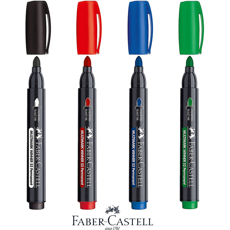0403202669a7db97d37db.jpeg Marker permanentny Faber-Castell 52 niebieski - obrazek 1