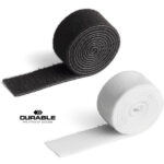 Taśma do kabli Durable Cavoline Grip 30mm/1m biała