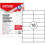 Etykiety Office Products A4 105x37mm białe (100)