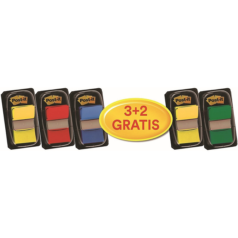 0403202669a7dca5baaba.jpeg Zakładki Post-it 25.4x43.2mm 4 kolory (5x50) - obrazek 1