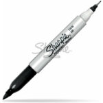 Marker permanentny Sharpie Twin Tip czarny