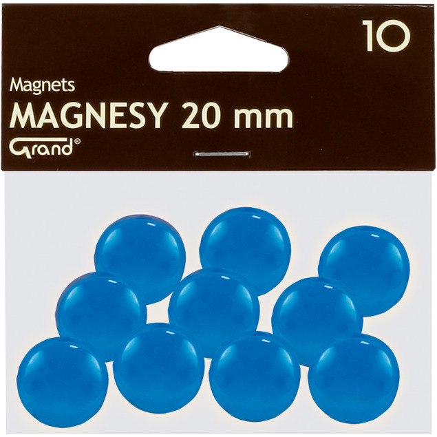 0403202669a7dcd0e1422.jpeg Magnesy do tablic Grand śr.20mm niebieskie (10) - obrazek 1