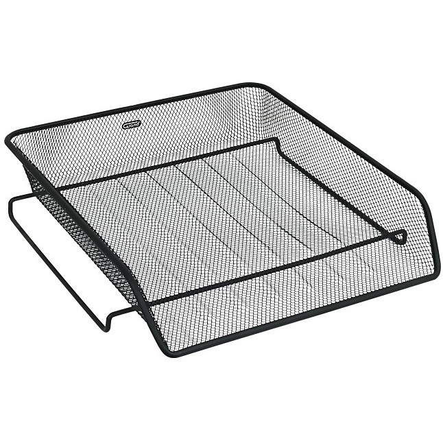 0403202669a7dcd908de8.jpeg Półka na dokumenty Grand A4 metalowa czarna - obrazek 1