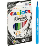 Flamastry Carioca Brush Tip 10 kolorów