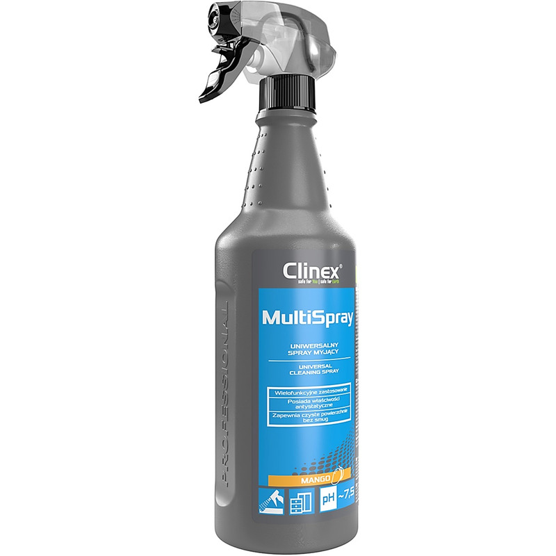 0403202669a7de2266bcf.jpeg Uniwersalny spray CLINEX Multi Spray, myjšcy, Mango, 1l - obrazek 1