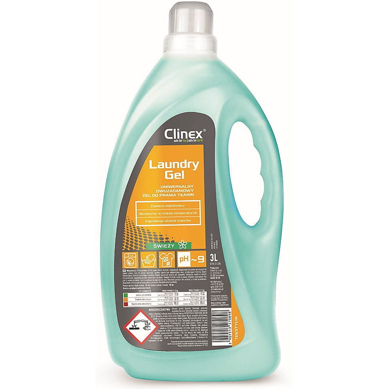 0403202669a7de232b1e1.jpeg Profesjonalny żel do prania CLINEX LAUNDRY GEL, FRESH, 3l - obrazek 1
