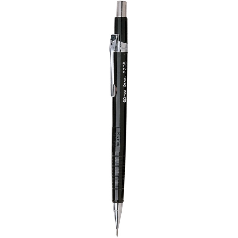0403202669a7de447b763.jpeg Ołówek automatyczny Pentel P205 0.5mm czarny - obrazek 1