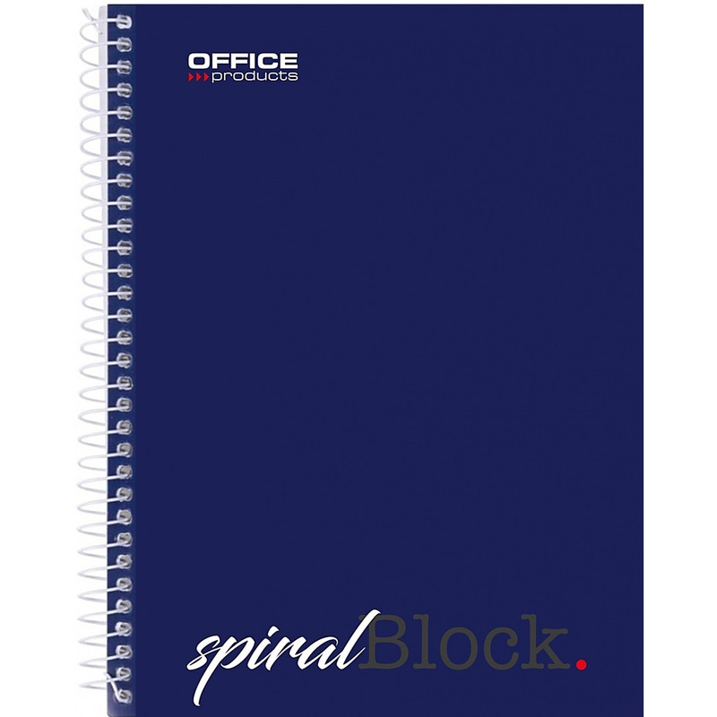 0403202669a7de9e40fac.jpeg Kołonotatnik Office Products A5/80k linia granatowy - obrazek 1