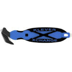 Nóż bezpieczny Klever XChange With Scraper niebies