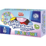 Farby plakatowe Astra 20ml pastelowe x6 kolorów