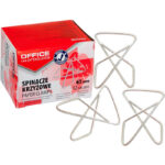 Spinacze krzyżowe OFFICE PRODUCTS, 65mm, 12szt., s