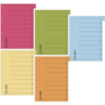 Przekładka DONAU, karton, A4, 235x300mm, 0-9, 1 ka