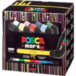 Markery z farbą plakatową Uni POSCA PCM-22 8 kolor
