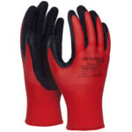 Rękawice Donau Safety Super Latex rozm.8 czerwone